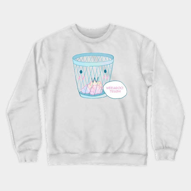 Weeb Trash Crewneck Sweatshirt by paintdust